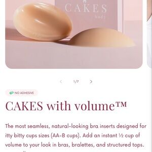 Cakes with volume nipple covers